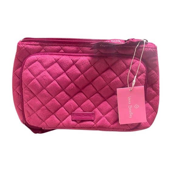Vera Bradley | NWT Crushed Velvet Breast Cancer Support Cosmetic Bag - Picture 1 of 10